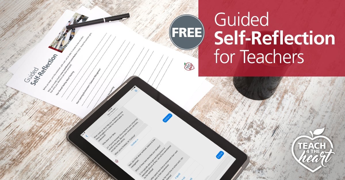 Free Guided Self-Reflection for Teachers