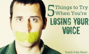 Losing your voice? A vow of silence is not your only option