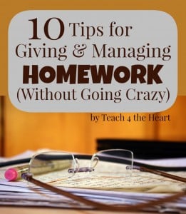 How to Manage Homework without going crazy