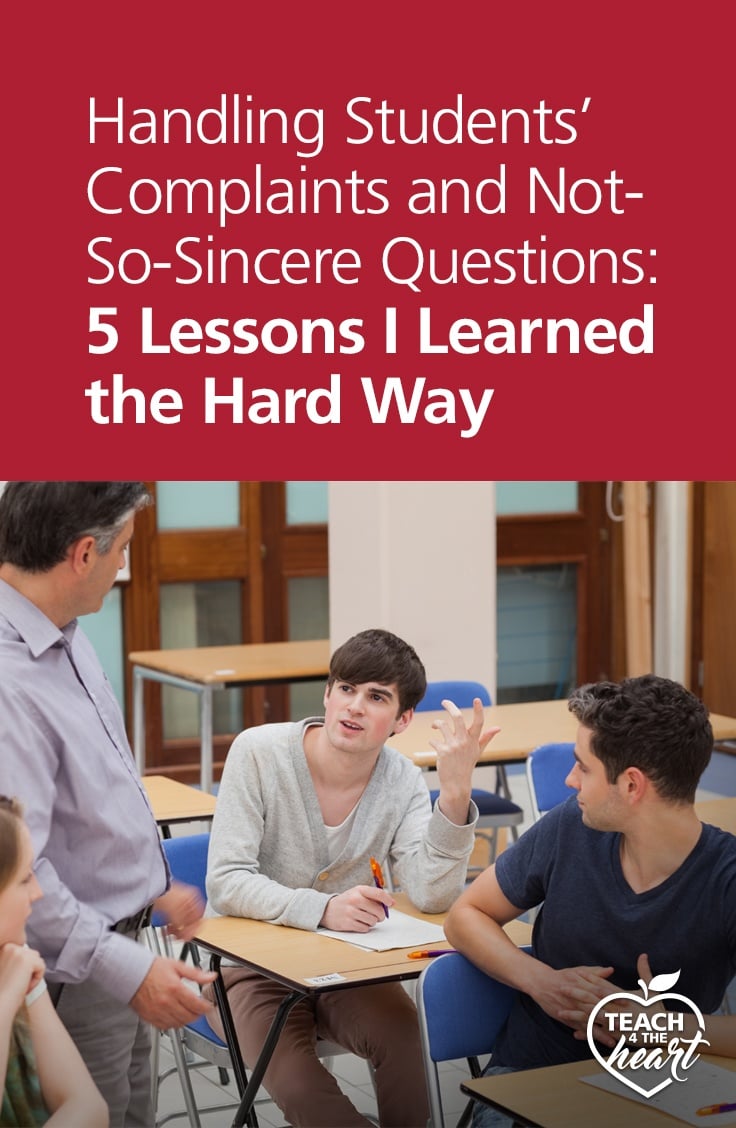 PIN Handling Students’ Complaints and Not-So-Sincere Questions: 5 Lessons I Learned the Hard Way