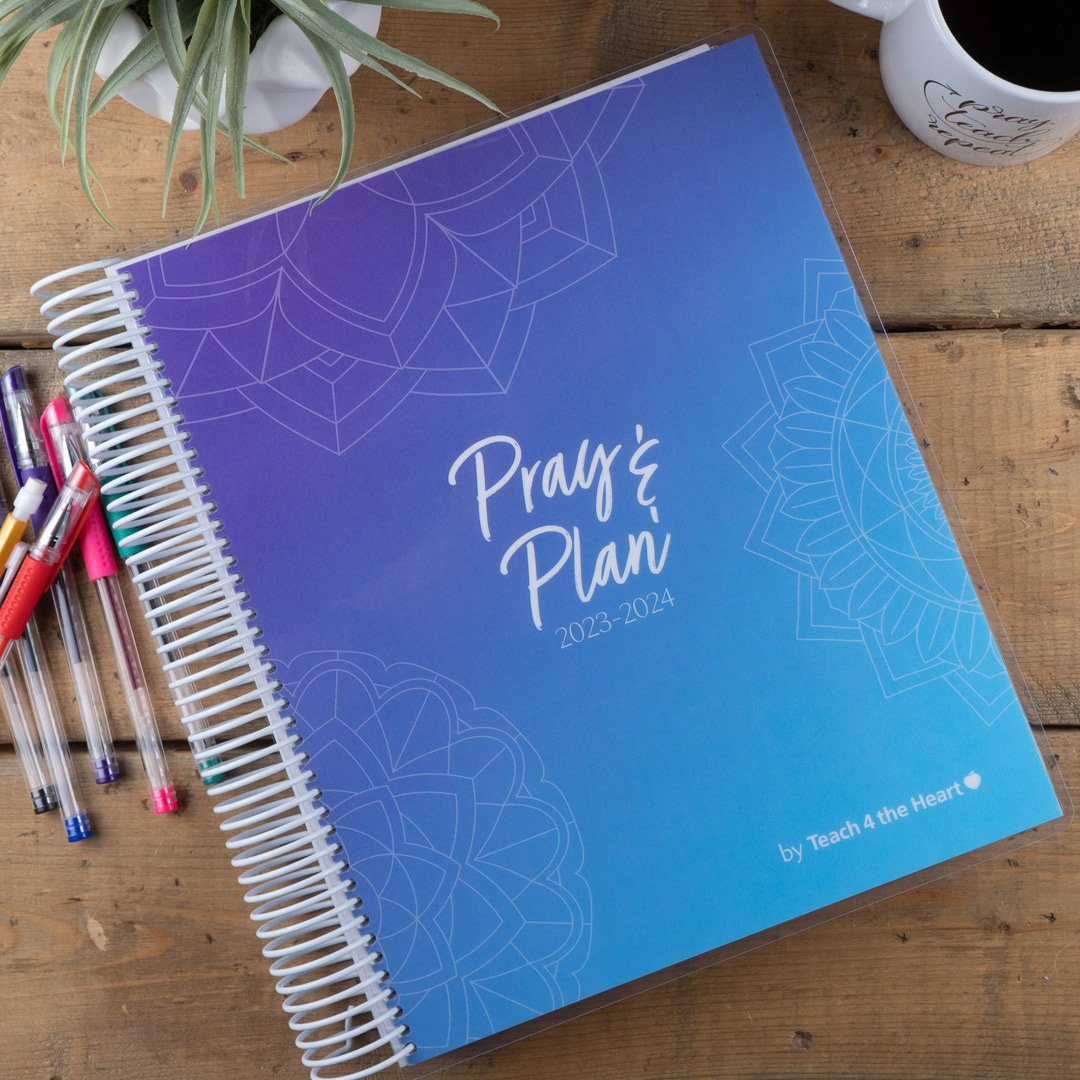 Cover - Pray & Plan Christian teacher planner