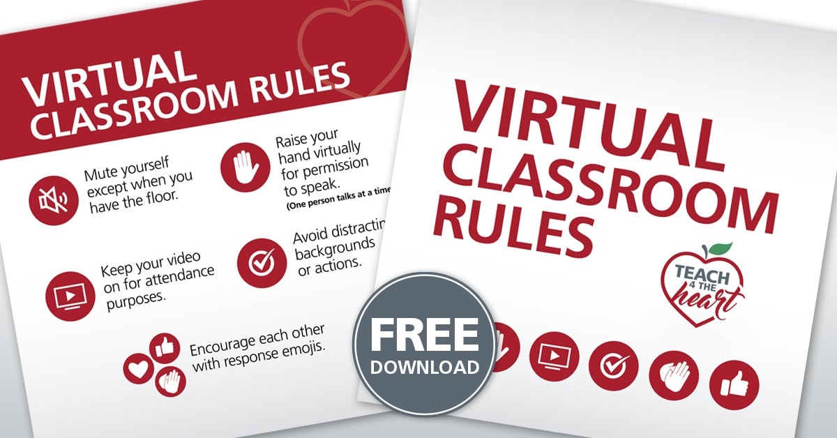 Teach 4 the Heart's Virtual Classroom Rules