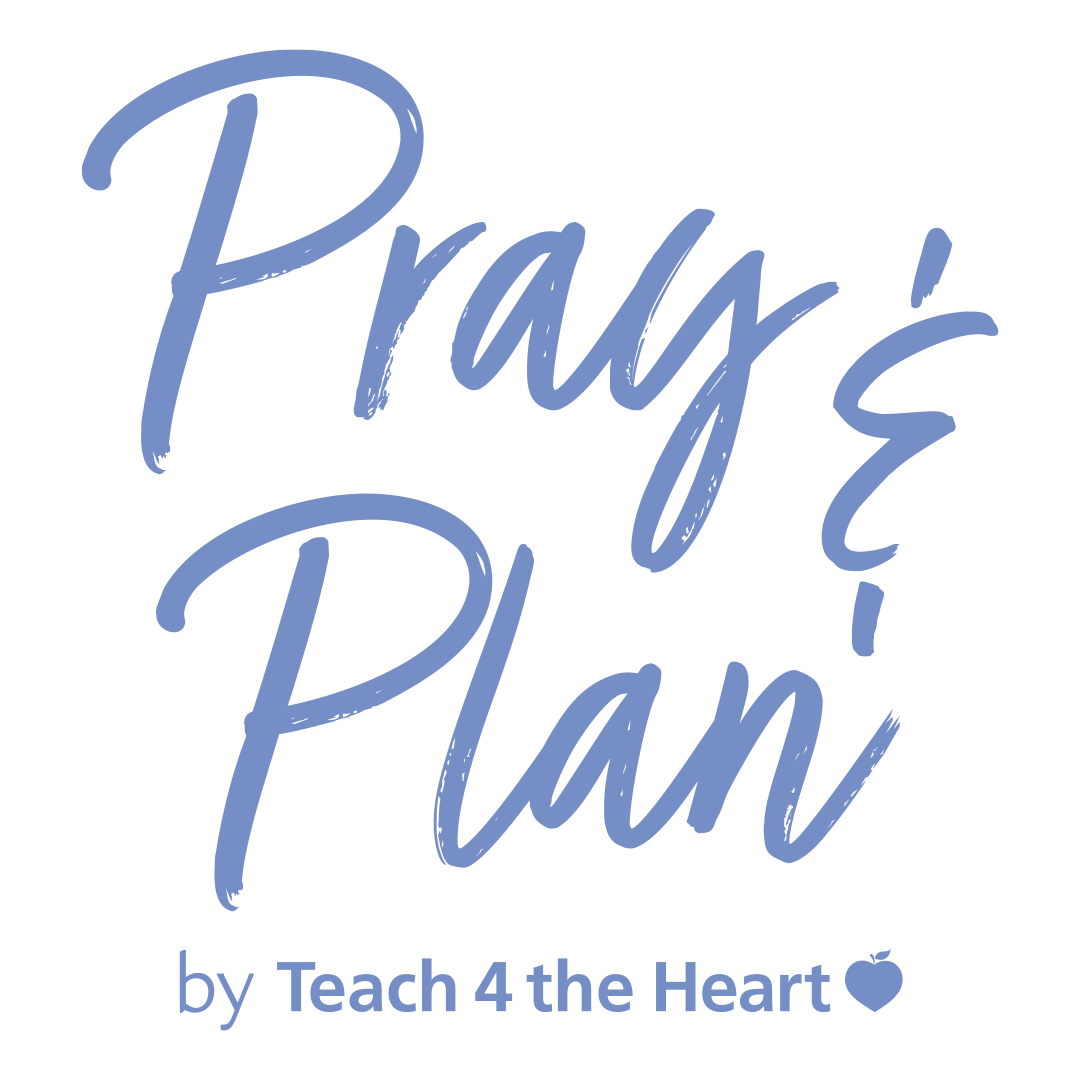 Pray & Plan Christian teacher planner logo